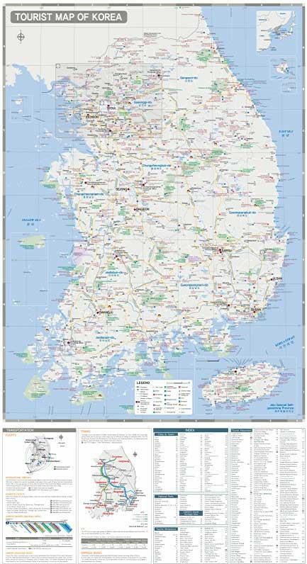 Korea Tourist Map (National Map)